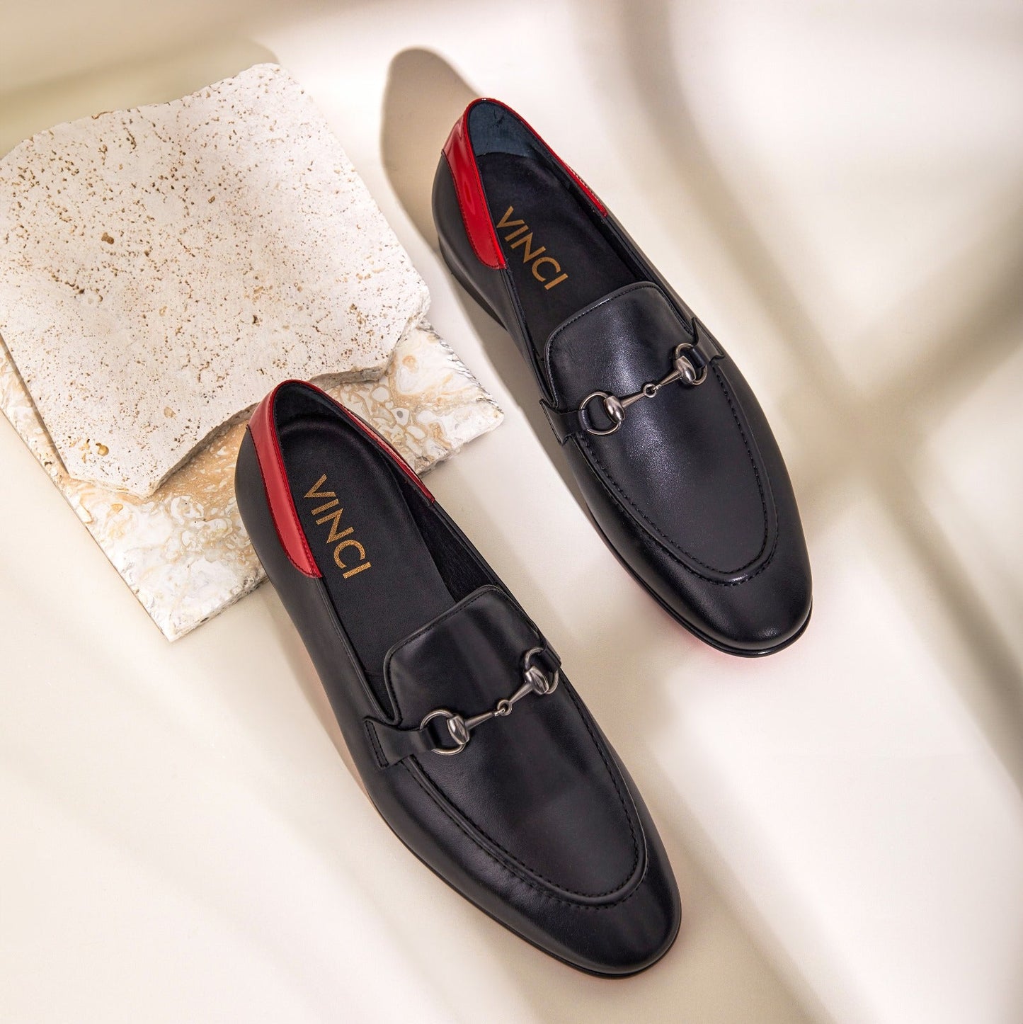 The Maratea Black Leather shoe Bit Loafer Men  Shoe
