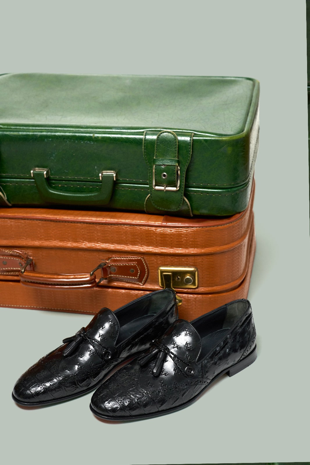 The Istanbul Black Leather Tassel Loafer Men Shoe