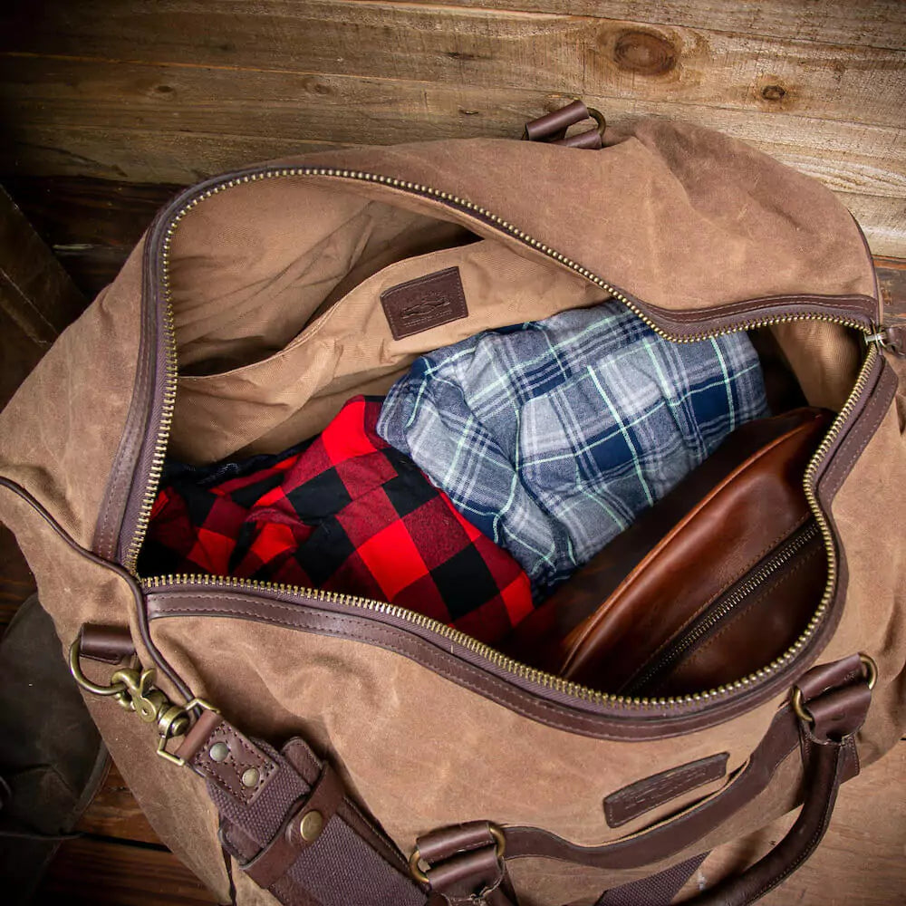 Campaign Waxed Canvas Large Field Duffle Bag