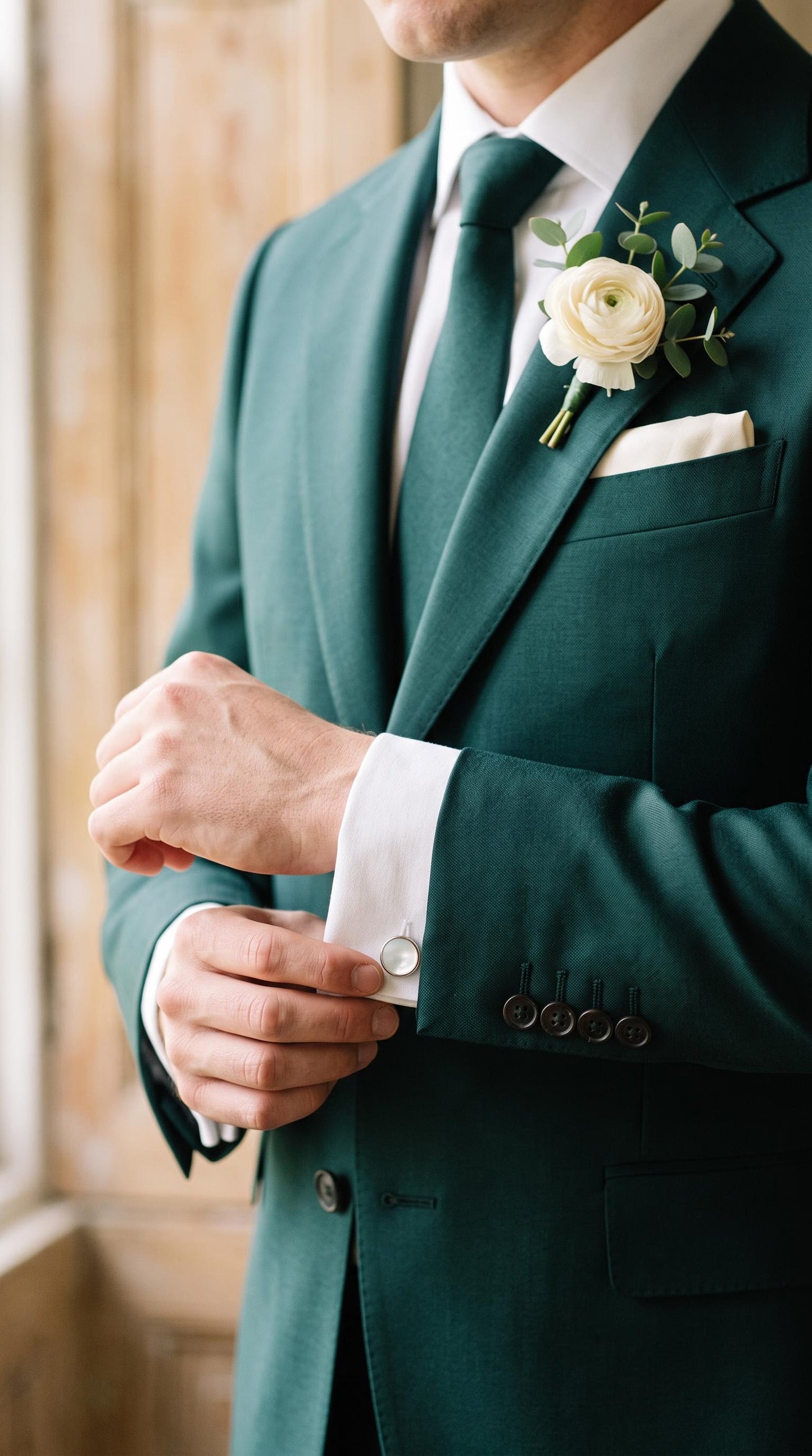 The Emerald Commander Merino Wool Suit | Hunter Green Suit