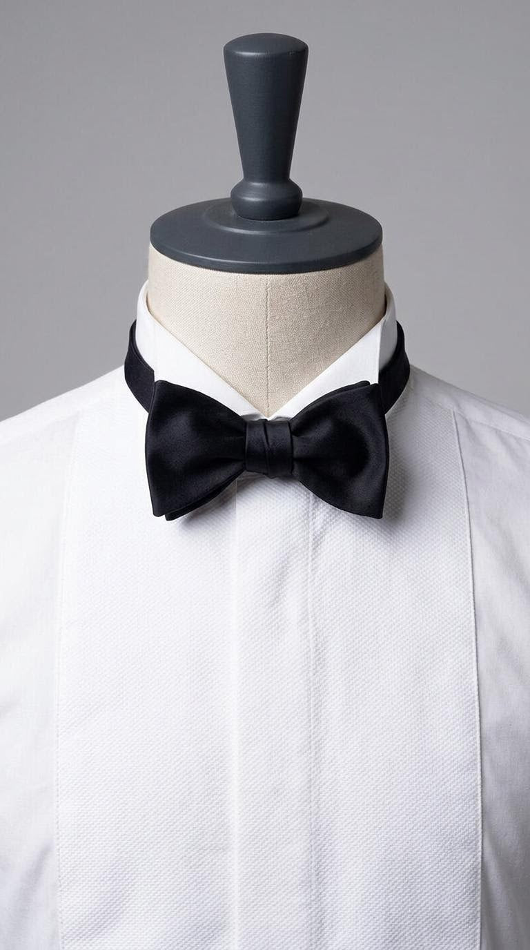 The Ambassador Silk Bow Tie | Black Self-Tie Bow Tie
