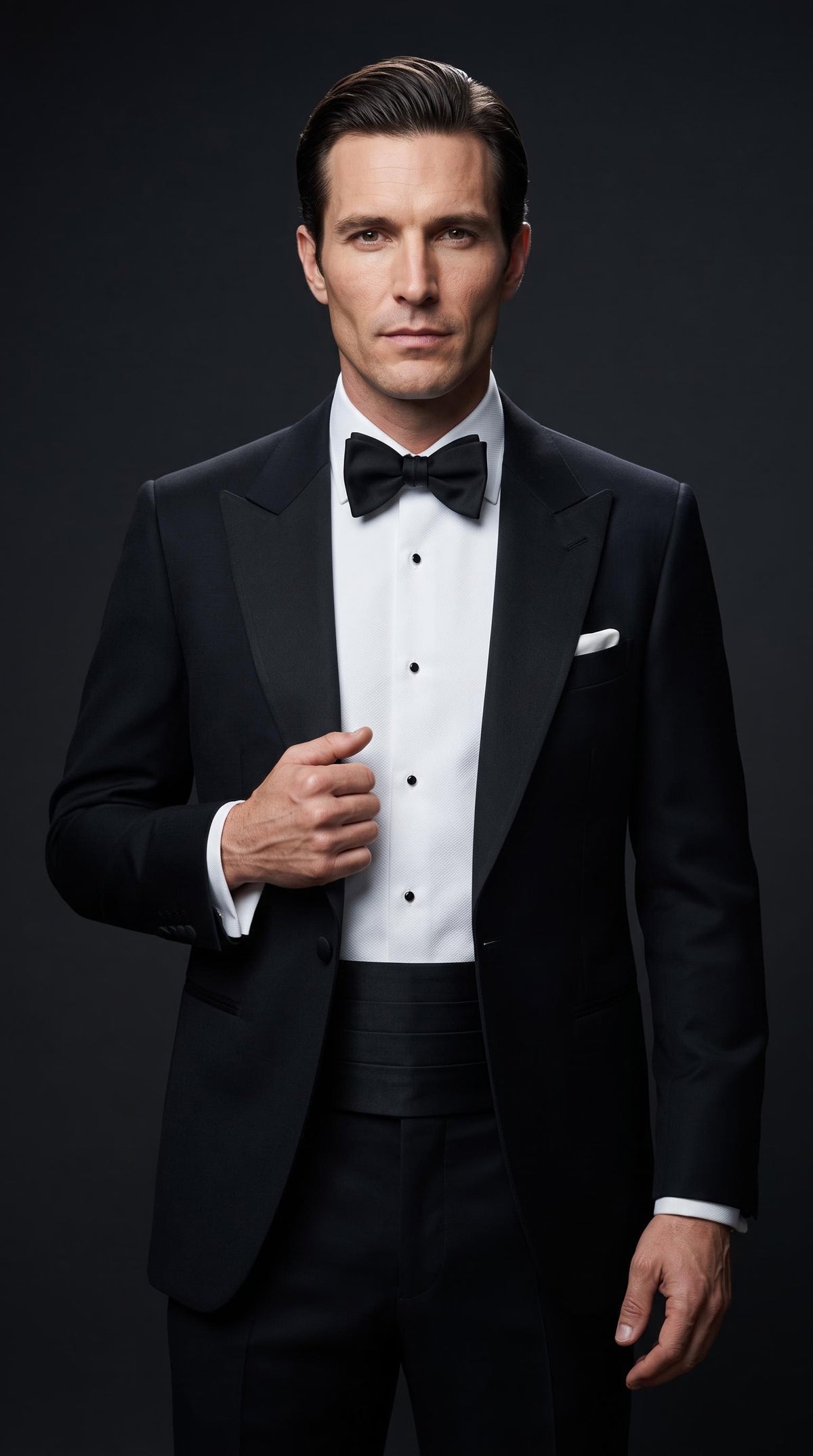 The Ambassador Silk Cummerbund | Black Pleated Cummerbund