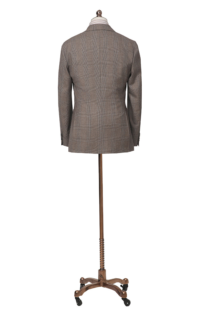 The Metropolitan Plaid Bespoke Suit | Glen Plaid Suit