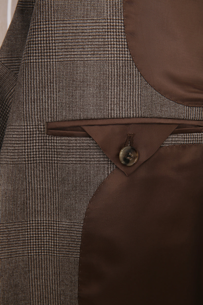 The Metropolitan Plaid Bespoke Suit | Glen Plaid Suit