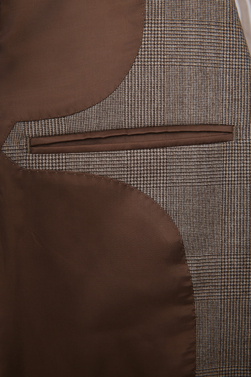 The Metropolitan Plaid Bespoke Suit | Glen Plaid Suit