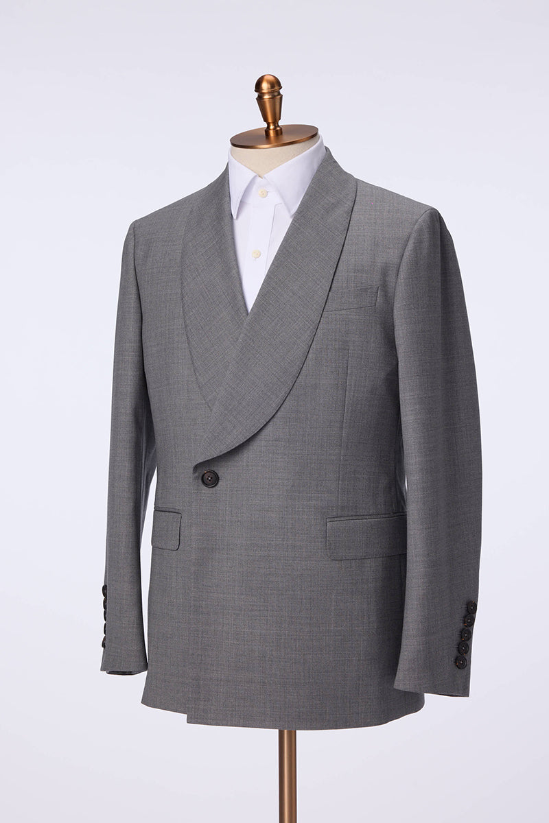 The Metropolis Double-Breasted Wool Sport Coat | Gray Sport Coat