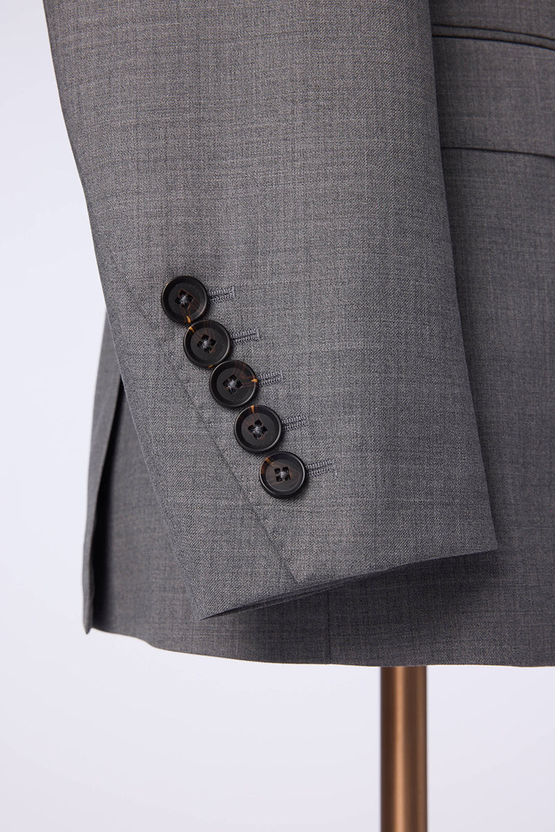 The Metropolis Double-Breasted Wool Sport Coat | Gray Sport Coat