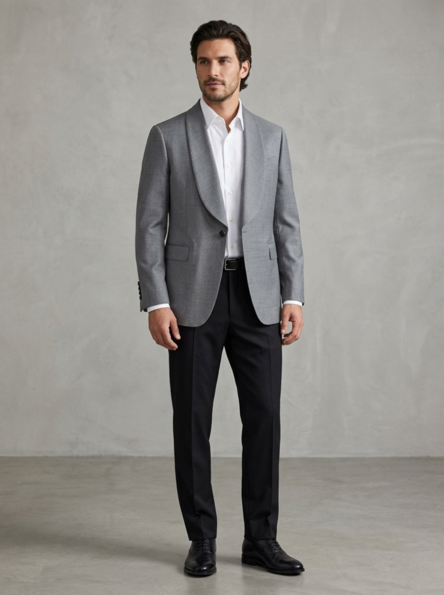 The Metropolis Double-Breasted Wool Sport Coat | Gray Sport Coat