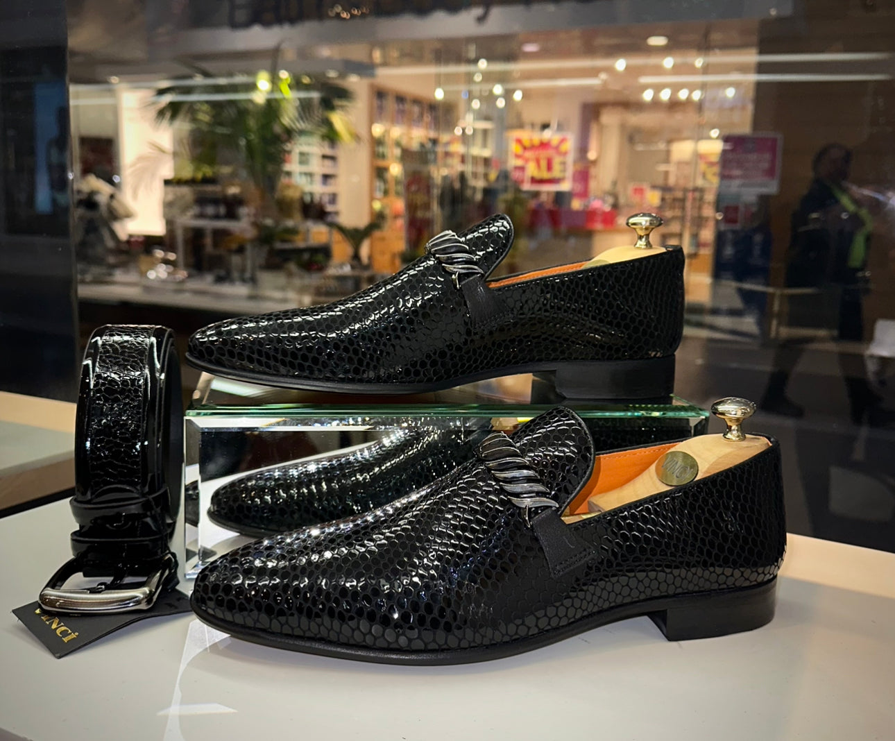 The King Black Bit Dress Loafer Men Shoe