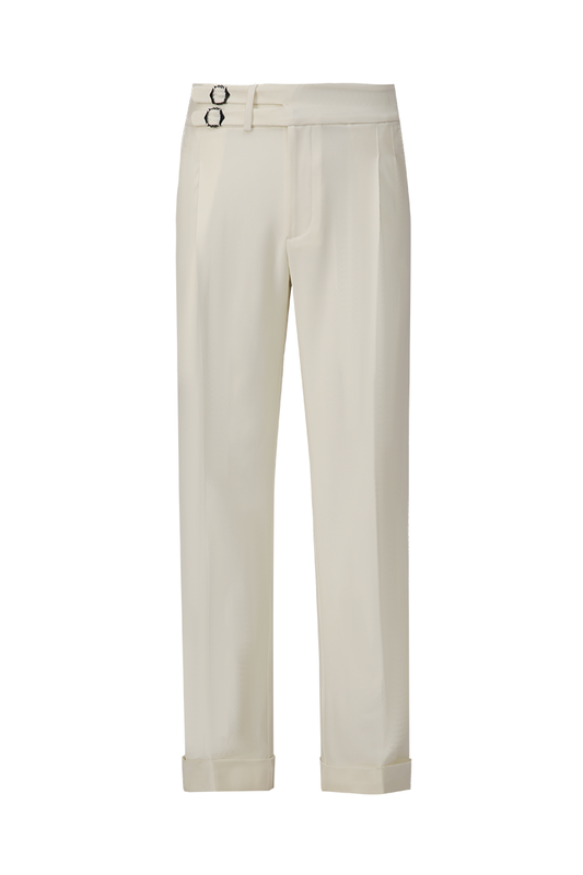 The Lumina Ivory Trousers
