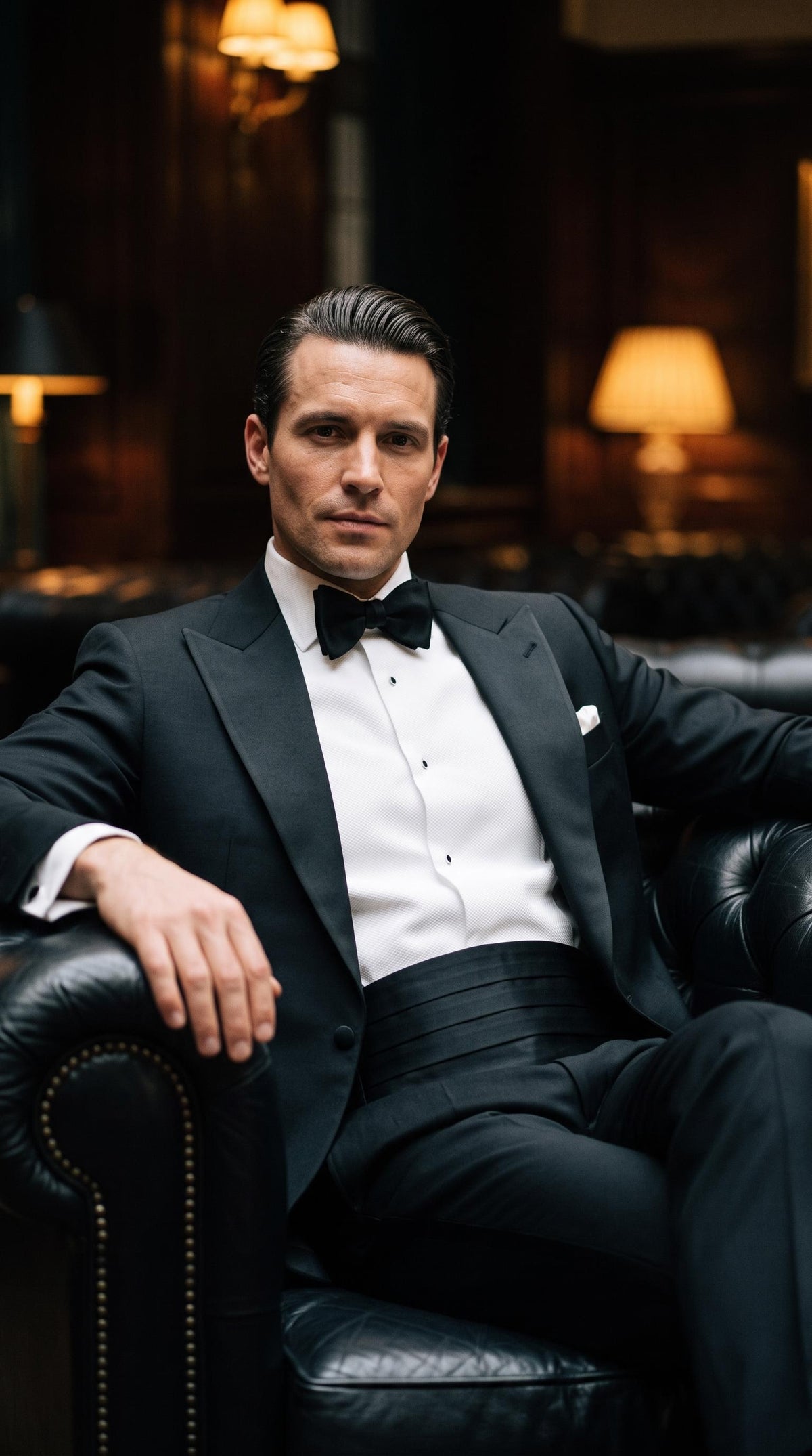 The Ambassador Silk Cummerbund | Black Pleated Cummerbund