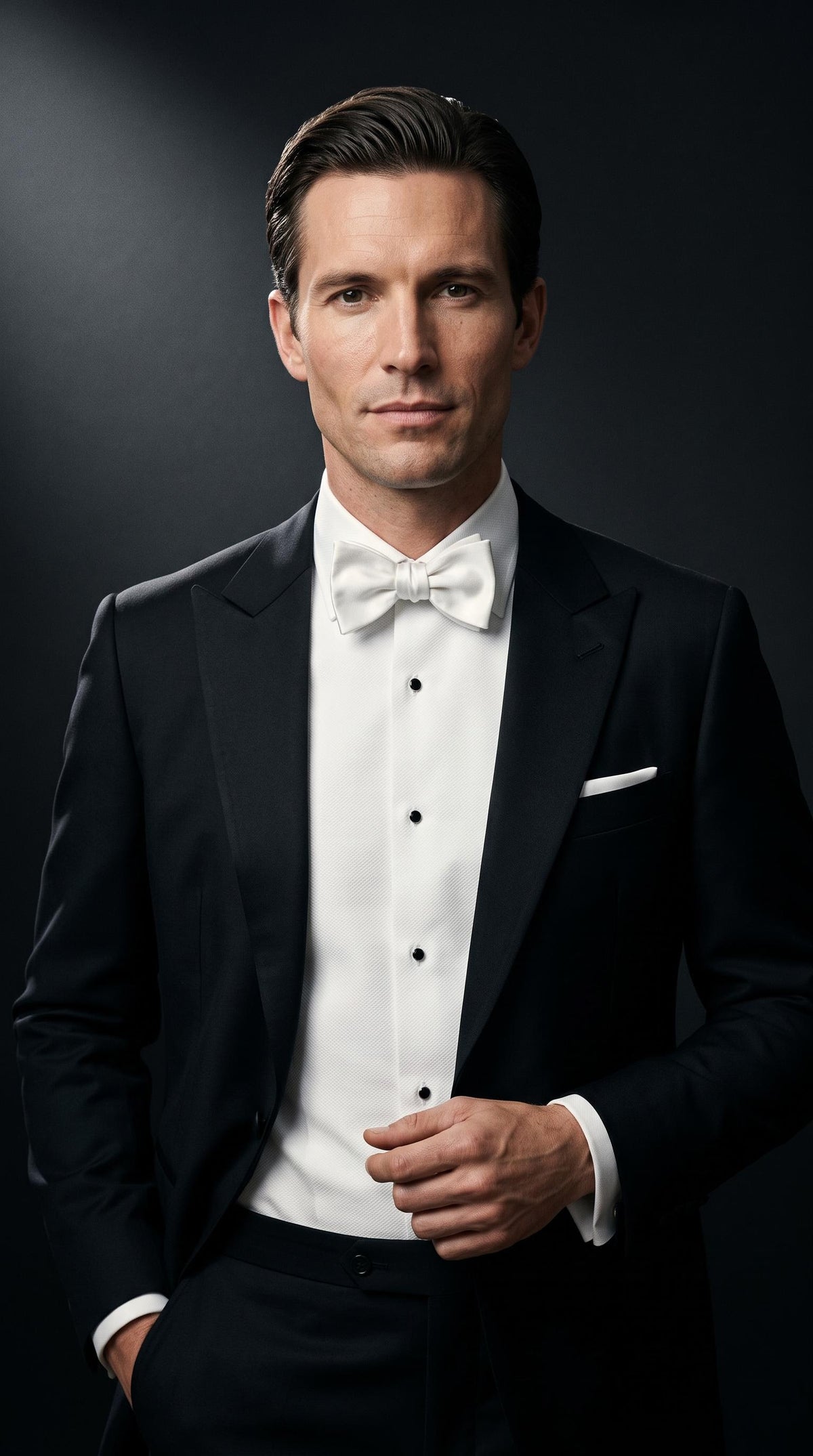 The Ambassador Silk Bow Tie | White Self-Tie Bow Tie