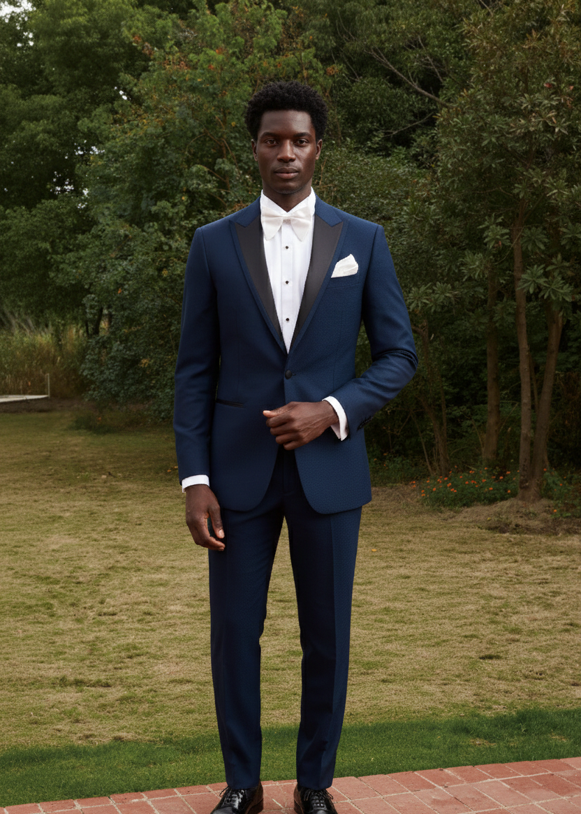 The Sapphire Nocturne Tuxedo | Navy Tuxedo