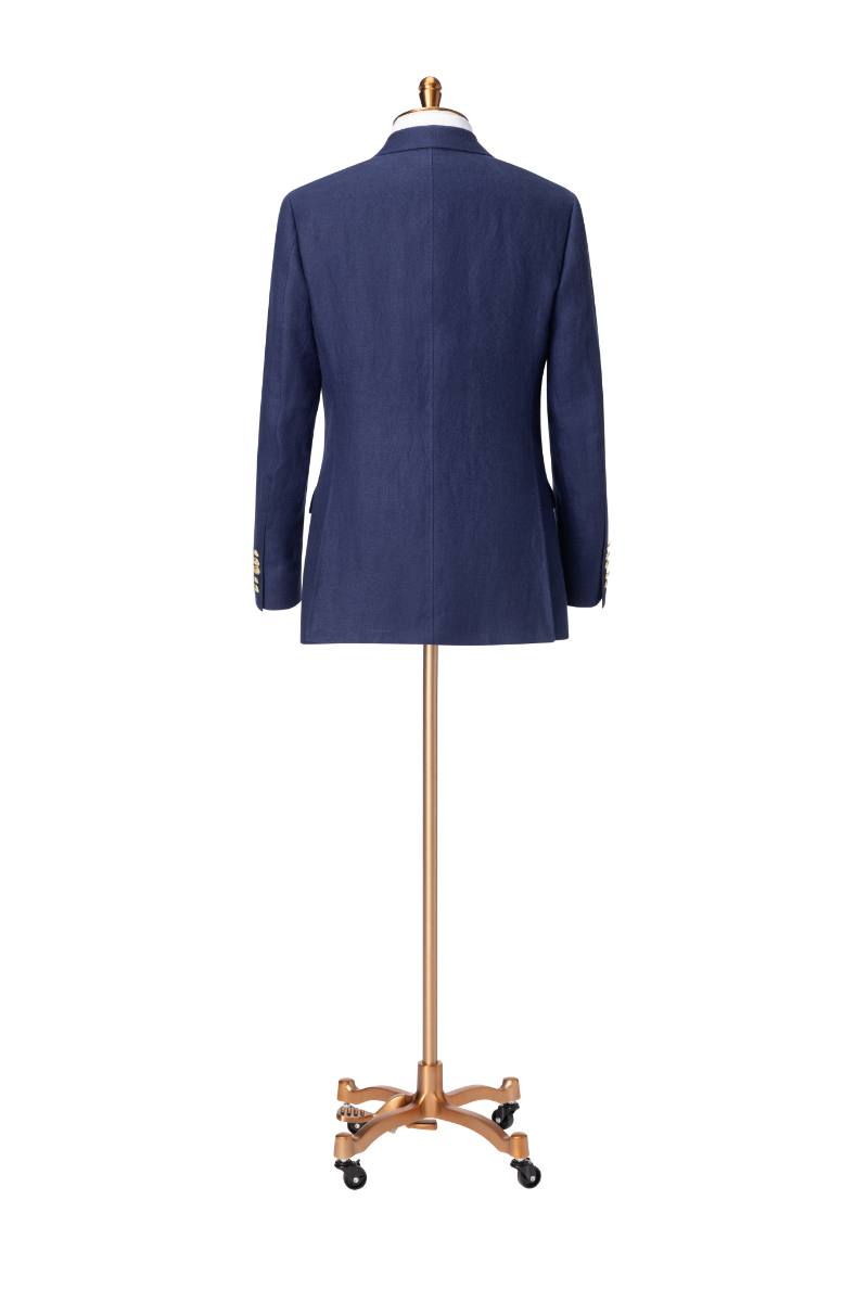 The Coastal Regent Double-Breasted Linen Sport Coat | Navy Linen Sport Coat